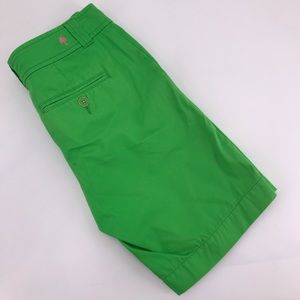 Lilly Pulitzer 10" Bermuda Green Shorts Sz 4 EUC
